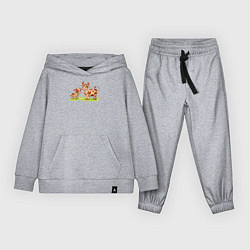 Костюм хлопковый детский Телёнок и корова, цвет: меланж