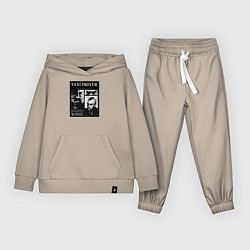 Костюм хлопковый детский Таксист, цвет: миндальный