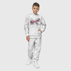 Костюм хлопковый детский Электрическое сплетение, цвет: белый — фото 2