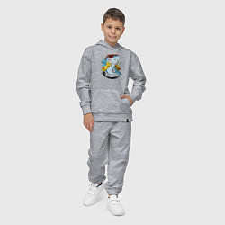 Костюм хлопковый детский Fuerteventura summer style - shark, цвет: меланж — фото 2