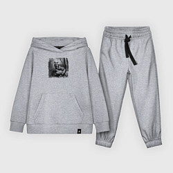 Костюм хлопковый детский Отдыхающая лиса, цвет: меланж