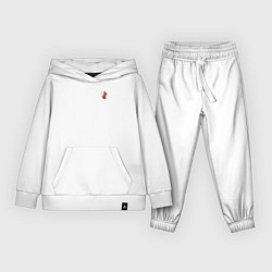 Костюм хлопковый детский Божья коровка маленькая, цвет: белый