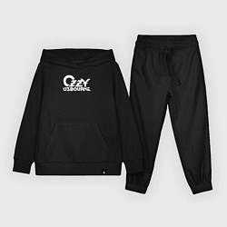 Костюм хлопковый детский Ozzy Osbourne - logo, цвет: черный