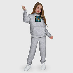 Костюм хлопковый детский Демон самурай тигр, цвет: меланж — фото 2