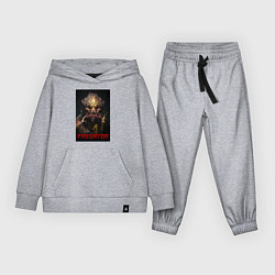 Костюм хлопковый детский Хищник - рык, цвет: меланж