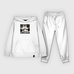 Костюм хлопковый детский Людское, цвет: белый