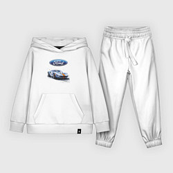 Костюм хлопковый детский Ford motorsport - sketch, цвет: белый