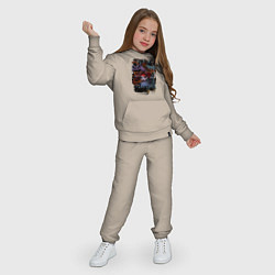 Костюм хлопковый детский Монстры Poppy Playtime, цвет: миндальный — фото 2