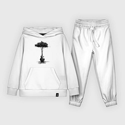 Костюм хлопковый детский Гитарное дерево, цвет: белый