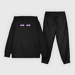 Костюм хлопковый детский Enderman Minecraft, цвет: черный