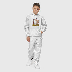 Костюм хлопковый детский Ванпис Луффи старший, цвет: белый — фото 2