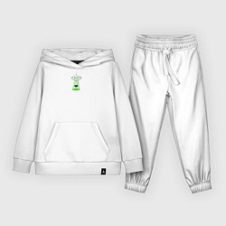 Костюм хлопковый детский To the Moon - корова и НЛО, цвет: белый