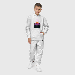 Костюм хлопковый детский Astro retro, цвет: белый — фото 2