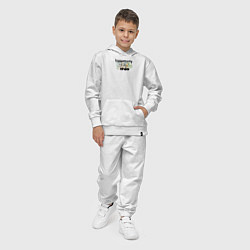 Костюм хлопковый детский I Want Only This - доллары, цвет: белый — фото 2