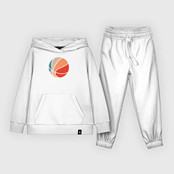 Костюм хлопковый детский Basket color, цвет: белый