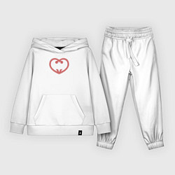 Костюм хлопковый детский Batman lover, цвет: белый