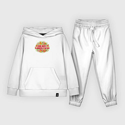 Костюм хлопковый детский Время рождества, цвет: белый