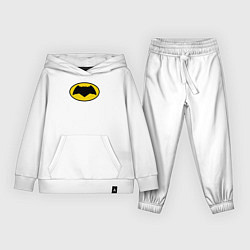 Костюм хлопковый детский Я тёмный рыцарь, цвет: белый