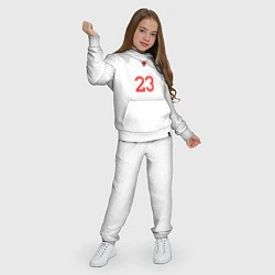 Костюм хлопковый детский Jordan 23, цвет: белый — фото 2
