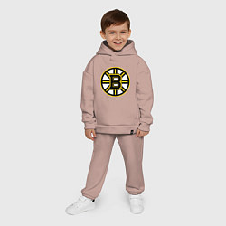 Детский костюм оверсайз Boston Bruins, цвет: пыльно-розовый — фото 2