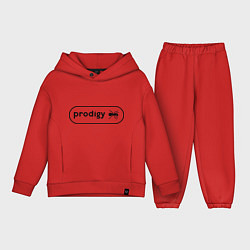 Детский костюм оверсайз Prodigy лого с муравьем, цвет: красный