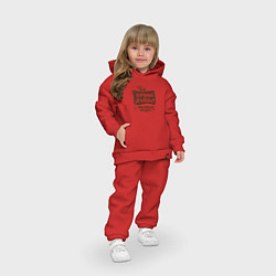 Детский костюм оверсайз Вечный двигатель, цвет: красный — фото 2
