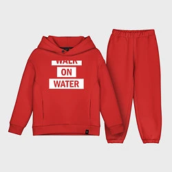 Детский костюм оверсайз 30 STM: Walk on water, цвет: красный