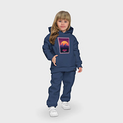 Детский костюм оверсайз Бегущий по лезвию 2049, цвет: тёмно-синий — фото 2