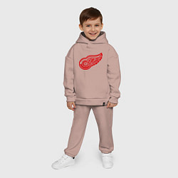 Детский костюм оверсайз Detroit Red Wings: Pavel Datsyuk, цвет: пыльно-розовый — фото 2