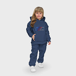 Детский костюм оверсайз BMW Motor Contur, цвет: тёмно-синий — фото 2