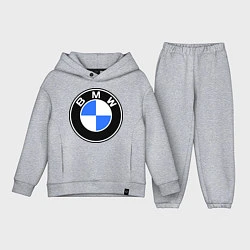 Детский костюм оверсайз Logo BMW, цвет: меланж