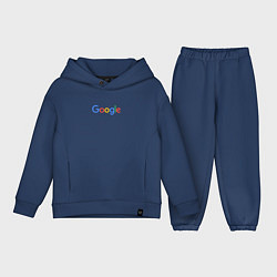 Детский костюм оверсайз Google, цвет: тёмно-синий