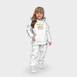 Детский костюм оверсайз Vault Tec, цвет: белый — фото 2