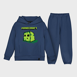 Детский костюм оверсайз Minecraft Creeper, цвет: тёмно-синий