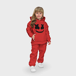 Детский костюм оверсайз Marshmello, цвет: красный — фото 2