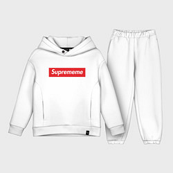 Детский костюм оверсайз Suprememe, цвет: белый