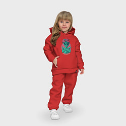 Детский костюм оверсайз Alien Gangster, цвет: красный — фото 2