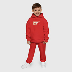 Детский костюм оверсайз Hunt: Showdown Logo, цвет: красный — фото 2