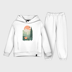 Детский костюм оверсайз Wood Adventure, цвет: белый
