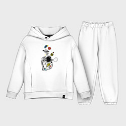 Детский костюм оверсайз Cosmos, цвет: белый