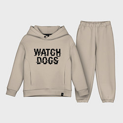 Детский костюм оверсайз Watch Dogs, цвет: миндальный