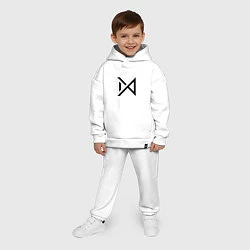 Детский костюм оверсайз MONSTA X, цвет: белый — фото 2