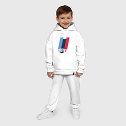 Детский костюм оверсайз BMW motosport, цвет: белый — фото 2