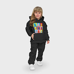 Детский костюм оверсайз Граф Лимонхват pop-art, цвет: черный — фото 2