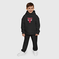 Детский костюм оверсайз CHICAGO BULLS, цвет: черный — фото 2