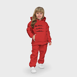 Детский костюм оверсайз Виды оружия для фехтования, цвет: красный — фото 2