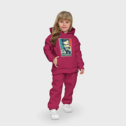 Детский костюм оверсайз Notorious, цвет: маджента — фото 2