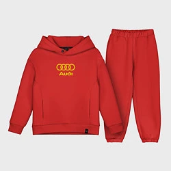 Детский костюм оверсайз Audi GOLD, цвет: красный