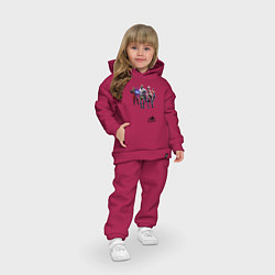 Детский костюм оверсайз Fortnite Фортнайт, цвет: маджента — фото 2