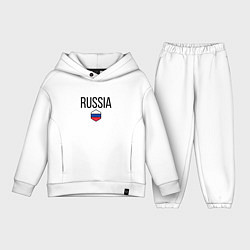 Детский костюм оверсайз Россия, цвет: белый